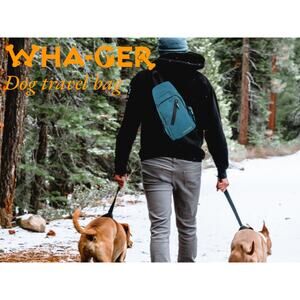 Dog Travel Bag for hiking, camping, traveling dog walking, Walk Safe with Whager